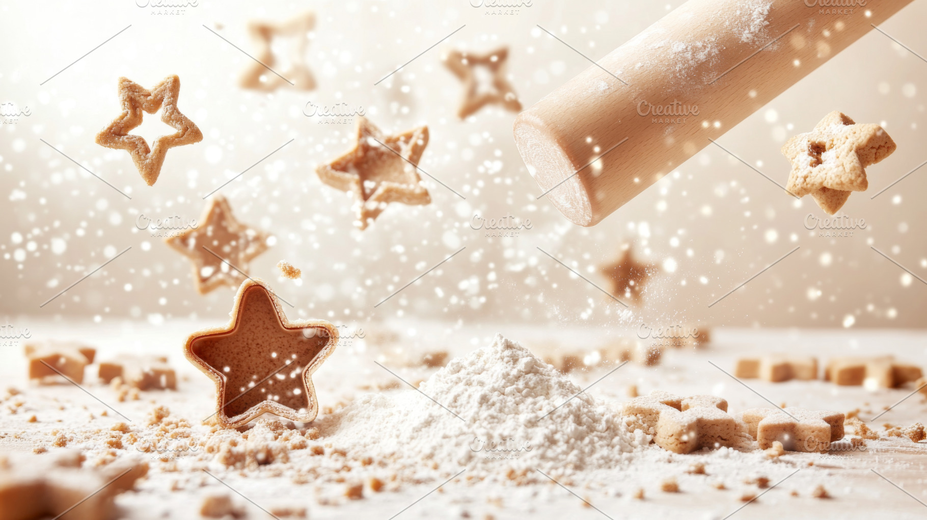 Baking tools and ingredients like, a Photo by Dvoevnore photos