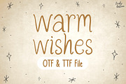 Warm wishes | Sans serif Handwriting, a Handwritten Font by LivelyAutumn11.11 (Thumbnail 1 of 5)