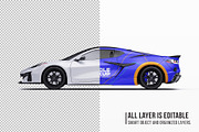 2026 Hyper Performance Coupe Set, an Advertising Mockup by Halal Graphic Studio (Thumbnail 5 of 12)