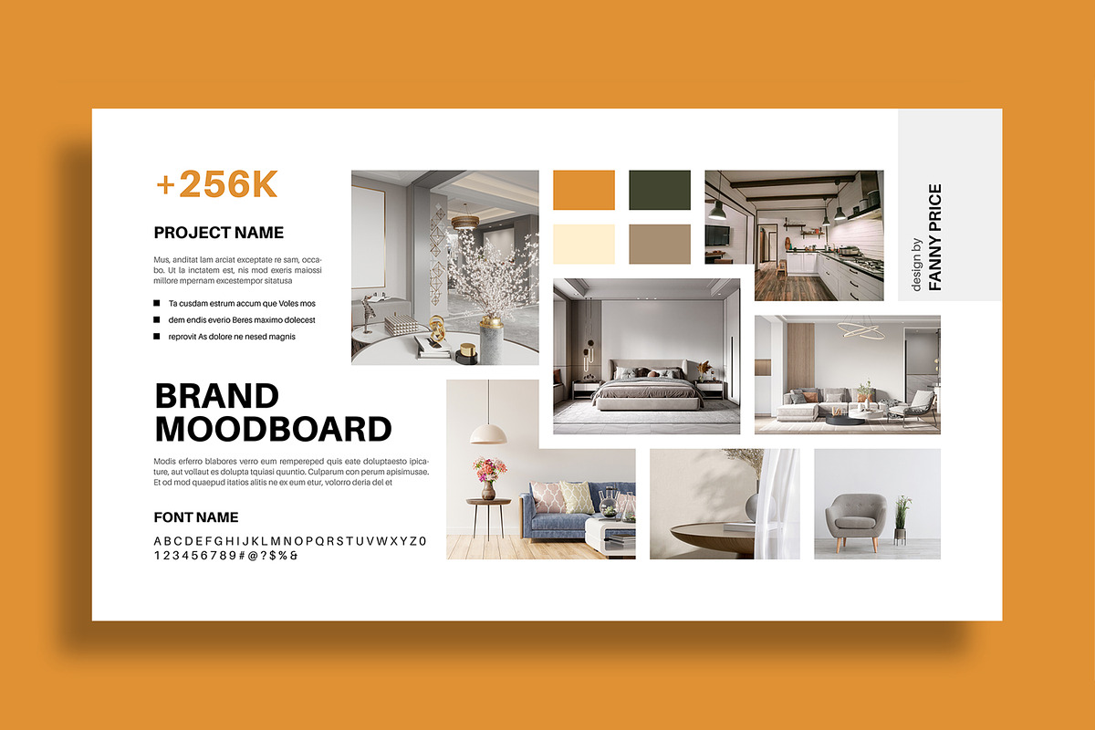 Modern Mood Board for Branding, a Brochure Template by MightyDesign (Photo 4 of 8)