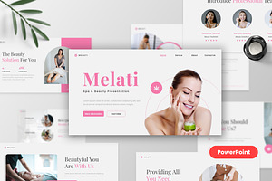 Melati - Spa & Beauty PowerPoint, a Presentation Template by MtvtdArt