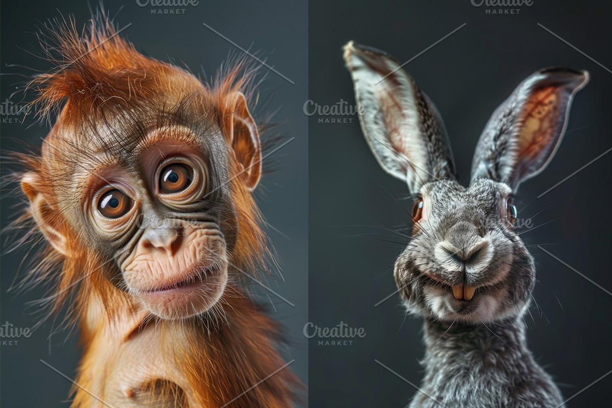 54 Funny animals, an Animal Photo by Handmadefont (Photo 9 of 9)
