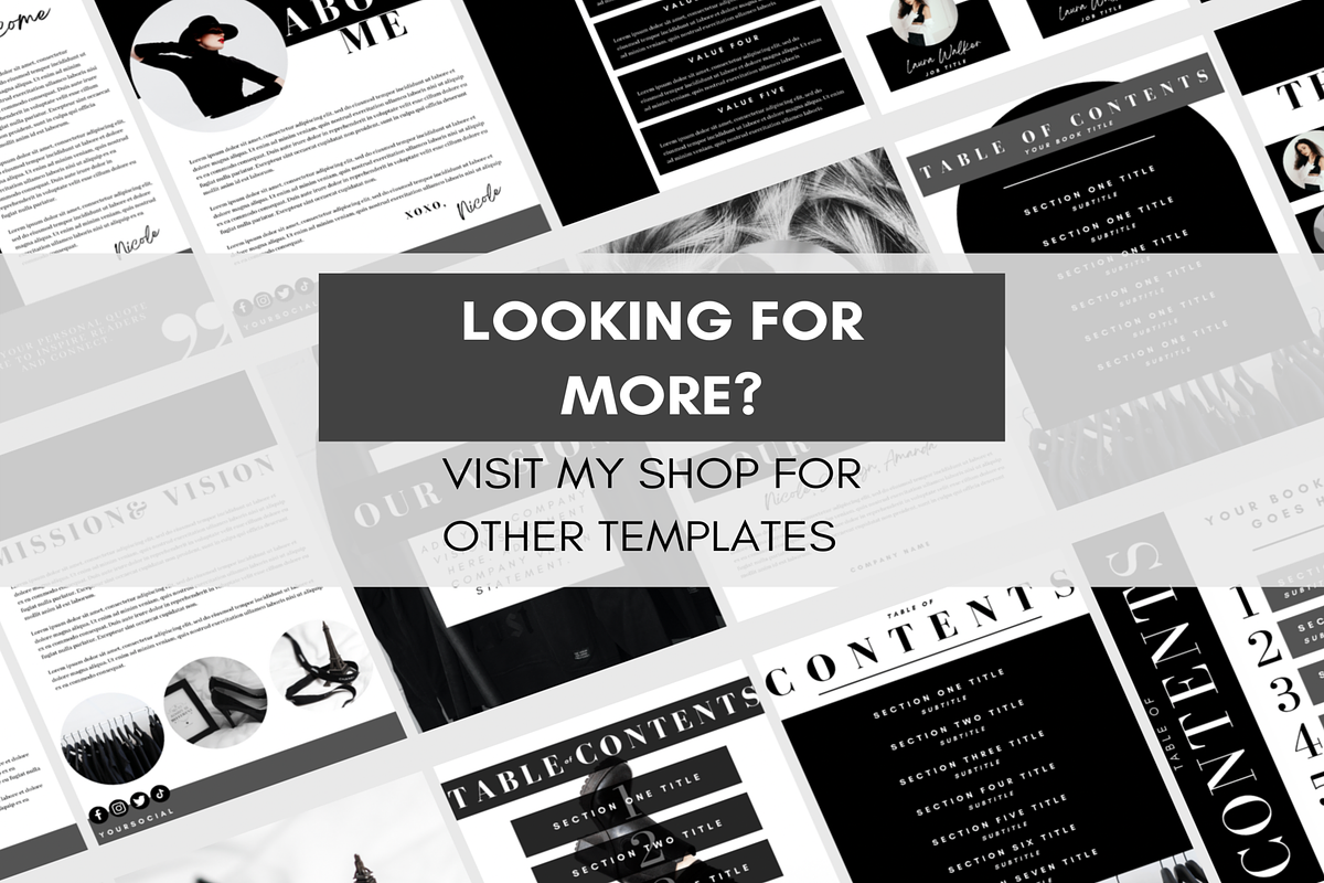 100 Ebook Workbook Template Canva, a Magazine Template by LushBury (Photo 9 of 9)