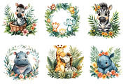 Baby Safari Png, Baby Jungle Animals, an Illustration by CreationArt (Thumbnail 5 of 5)