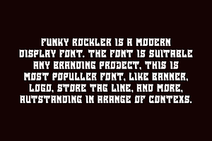 Funky Rockler - Punk & Music Font