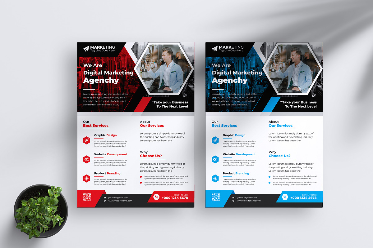 Corporate Theme Business Flyer Templ, a Flyer Template by Graphiexperto (Photo 1 of 6)