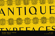 Vintage Ornate Badge Font - No.8, a Serif Font by Century Library (Thumbnail 1 of 5)
