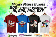 500+ Mickey Mouse T-Shirt Designs, a Graphic by ExpressTeesArt (Thumbnail 1 of 5)