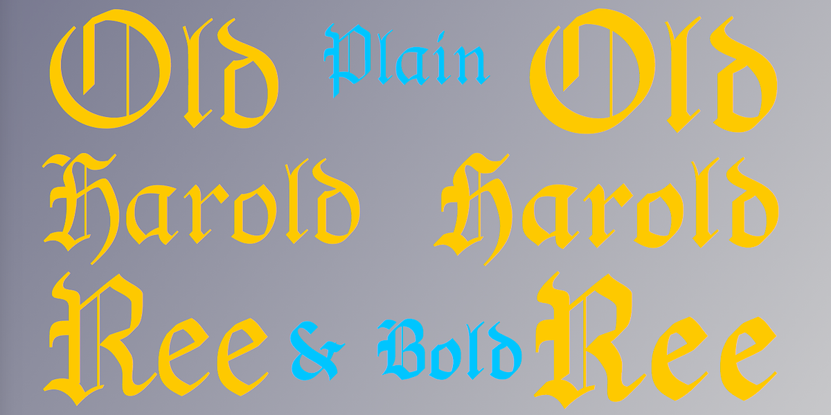 OldHaroldRee, a Blackletter Font by Ingrimayne Type (Photo 6 of 6)