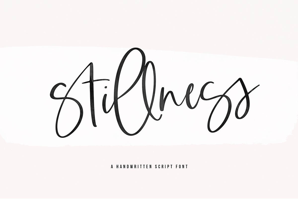 Stillness | Modern Script Font