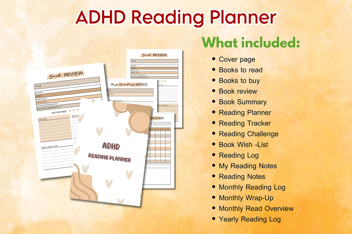 The Ultimate ADHD Planner Bundle, a Marketing Template by Adalin Shop (Photo 5 of 8)