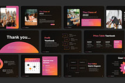 School Yearbook PowerPoint Template, a Presentation Template by Premast (Thumbnail 4 of 4)