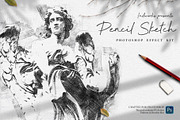 Pencil Sketch PS Action, an Action Add-On by IndWorks Design (Thumbnail 1 of 10)