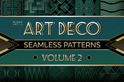 Art Deco Seamless Patterns Vol 2, a Pattern Graphic by Wingsart Studio (Thumbnail 1 of 4)
