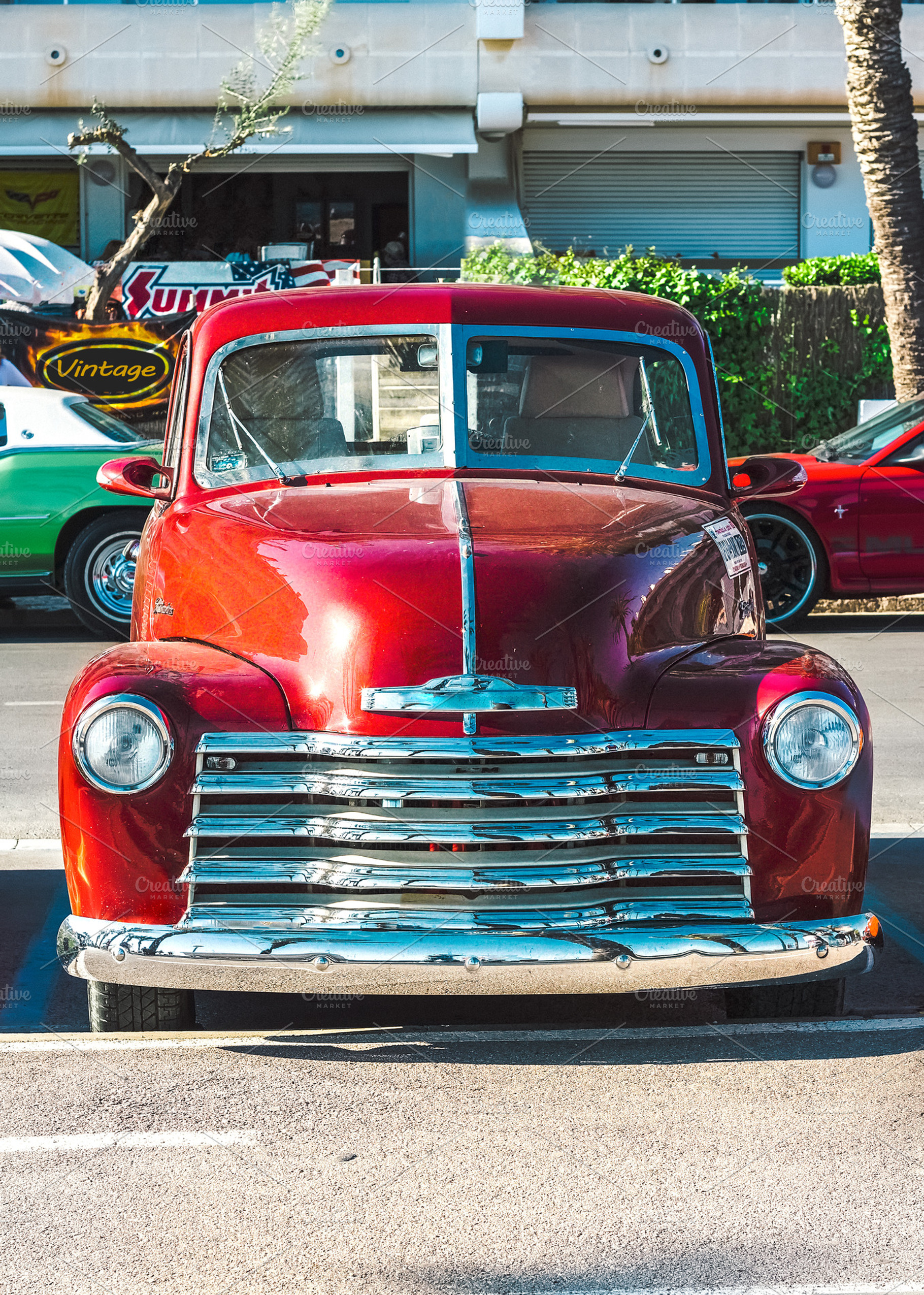 Vintage Red Pickup Truck, a Transportation Photo by JCB Photogr@phics