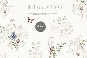 Wild Flower Watercolor & Greenery, a Decorative Illustration by Laras Wonderland (Thumbnail 9 of 15)
