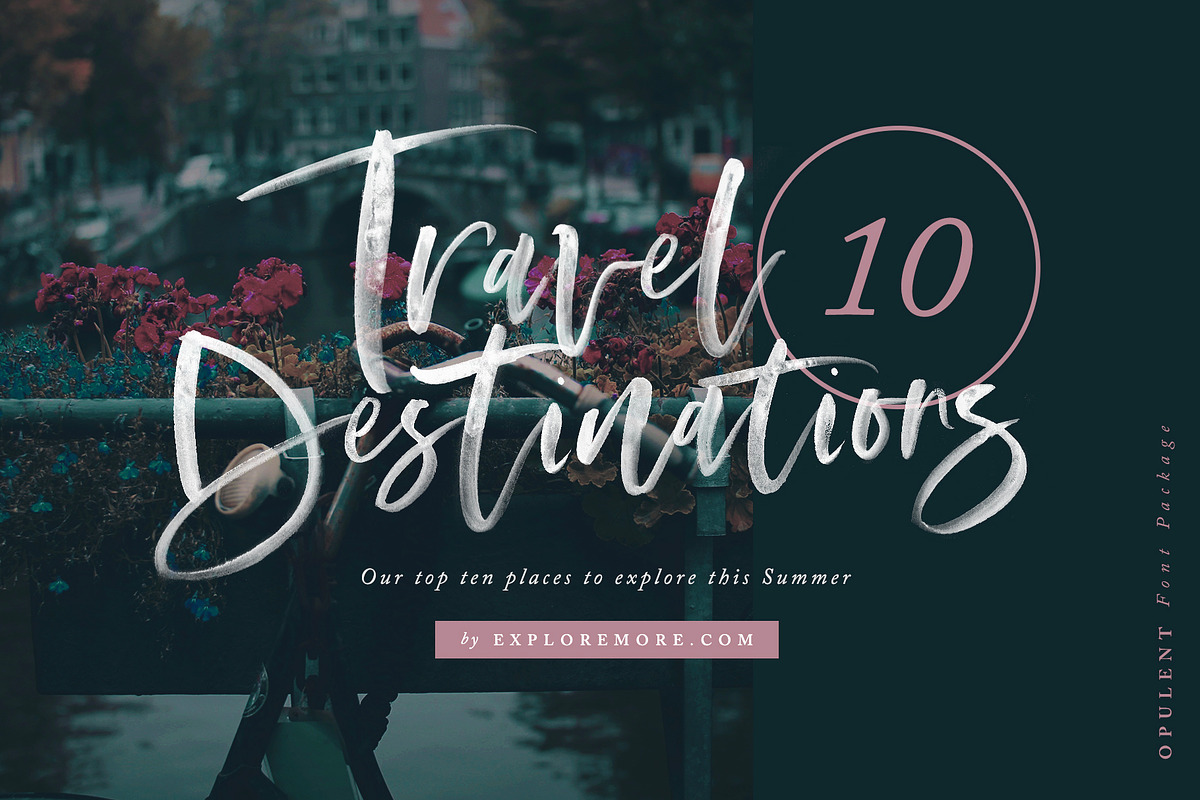 Opulent Font + SVG preview 6