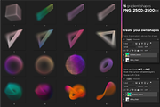 Colorful Gradient Textures & Shapes, a Texture Graphic by maximmmmum (Thumbnail 5 of 9)