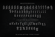 Kalimasada - Blackletter Type Font, a Blackletter Font by Meizzaluna Design (Thumbnail 5 of 10)