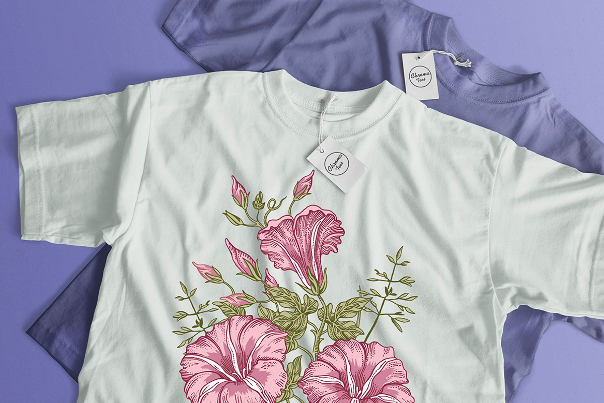 4 Seamless Flowers Primrose Petunia, a Pattern Graphic by Vintage (Photo 14 of 15)