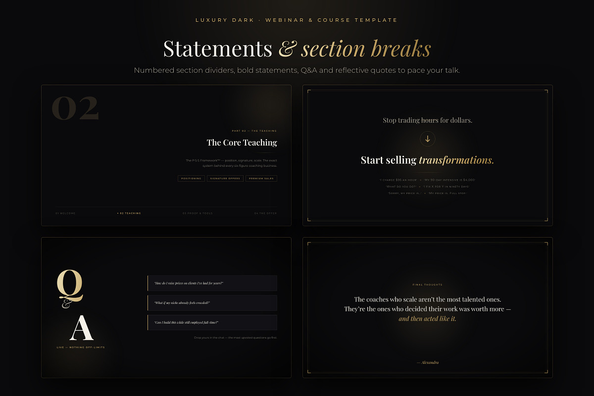 Webinar & Course PowerPoint Template, a Presentation Template by Deck Atelier (Photo 9 of 13)