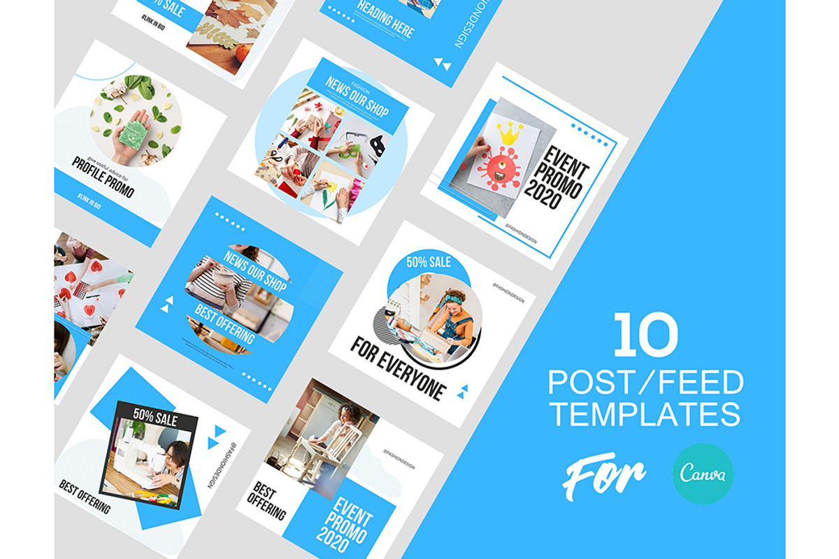 Instagram Post Template For Canva, a Social Media Template by DreamColor (Photo 2 of 5)