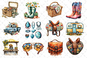 Summer Cowgirl Sublimation Clipart, an Illustration by Dream Creation (Thumbnail 4 of 4)