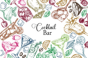 Large set of Alcoholic Cocktails, a Graphic by made by Tanya