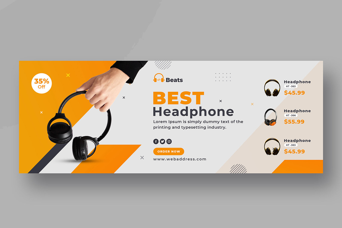 Sale Instagram Post | Facebook Cover, a Social Media Template by Uiparvin (Photo 5 of 5)