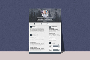 Modern Resume Design Template, a Resume Template by BrandlyTemplate