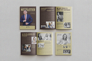 Newsletter Design, a Brochure Template by astutedesign11