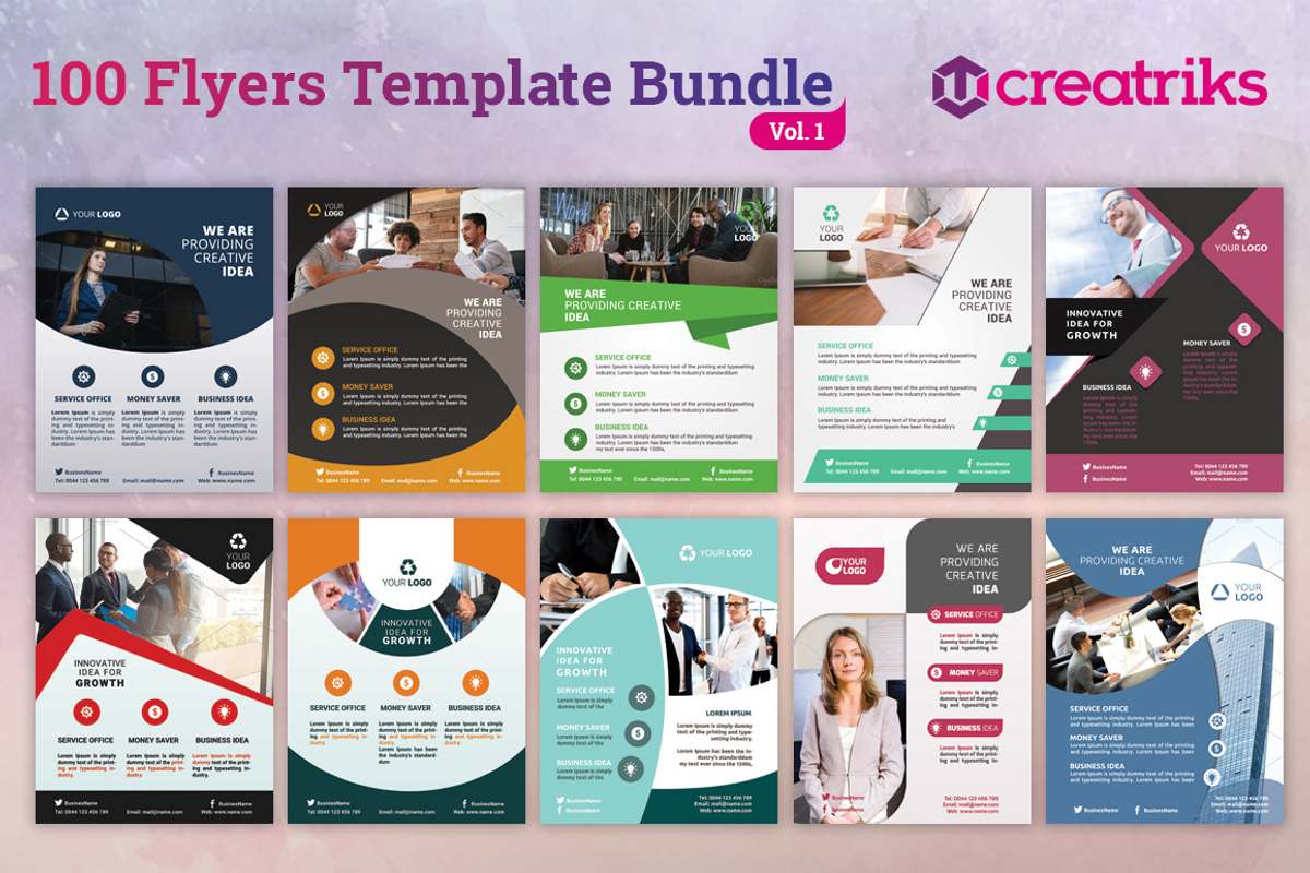 100+ Awesome Flyer Templates, a Flyer Template by Creatricks (Photo 3 of 11)