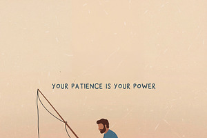 Fisherman Motivational Illustration, a Person Illustration by Virgo Studio
