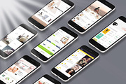 3D iPhone Presentation Mock-Up 22, an iPhone Mockup by Graphicsworld125 (Thumbnail 3 of 9)
