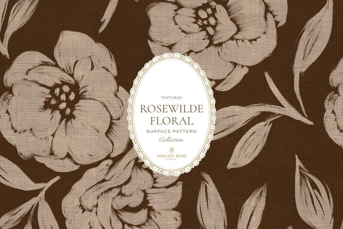 Cottage Rose Seamless Patterns, a Pattern Graphic by Eclectic Anthology (Photo 3 of 18)