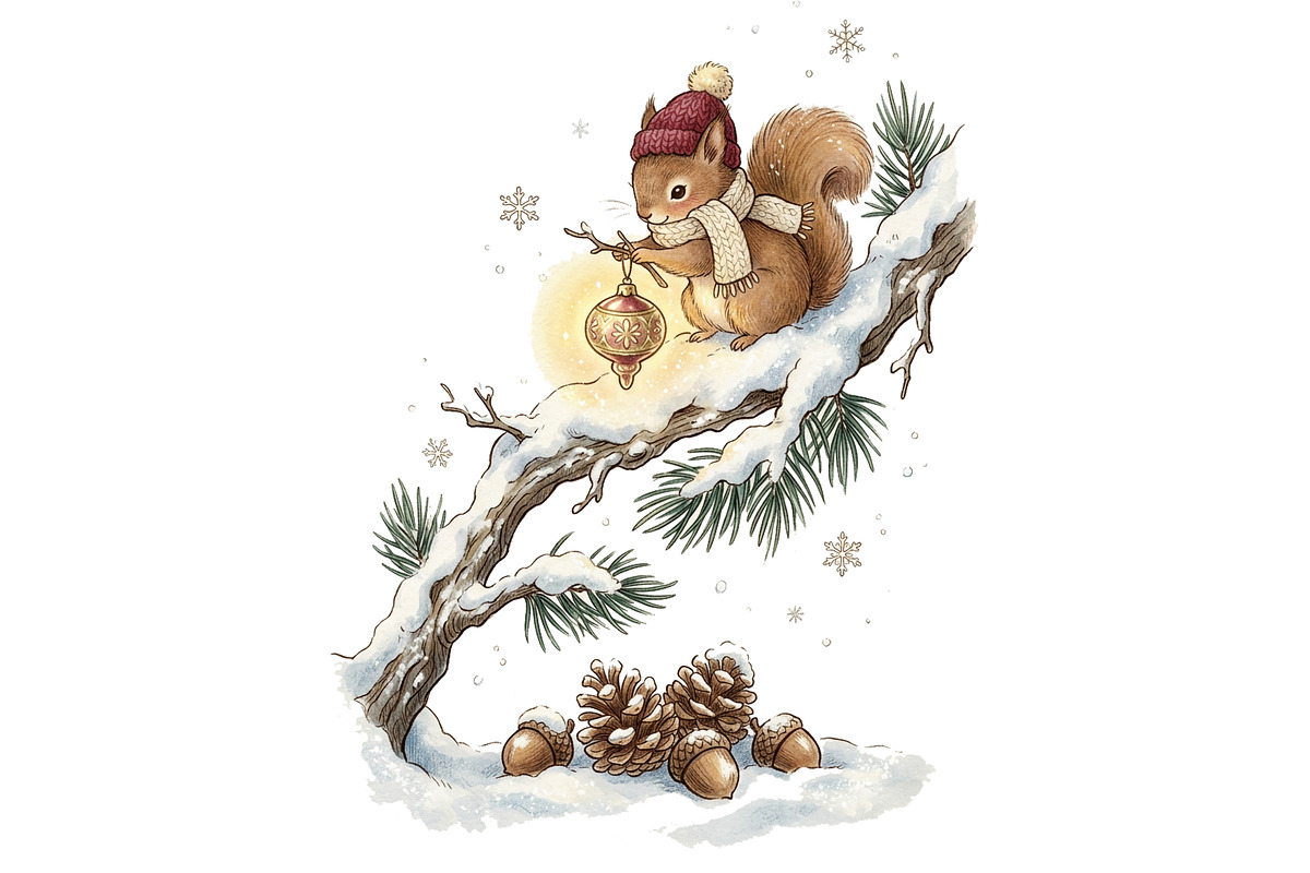 Cozy Winter Animals Clipart Bundle, an Animal Illustration by T-shirt Pond (Photo 21 of 25)