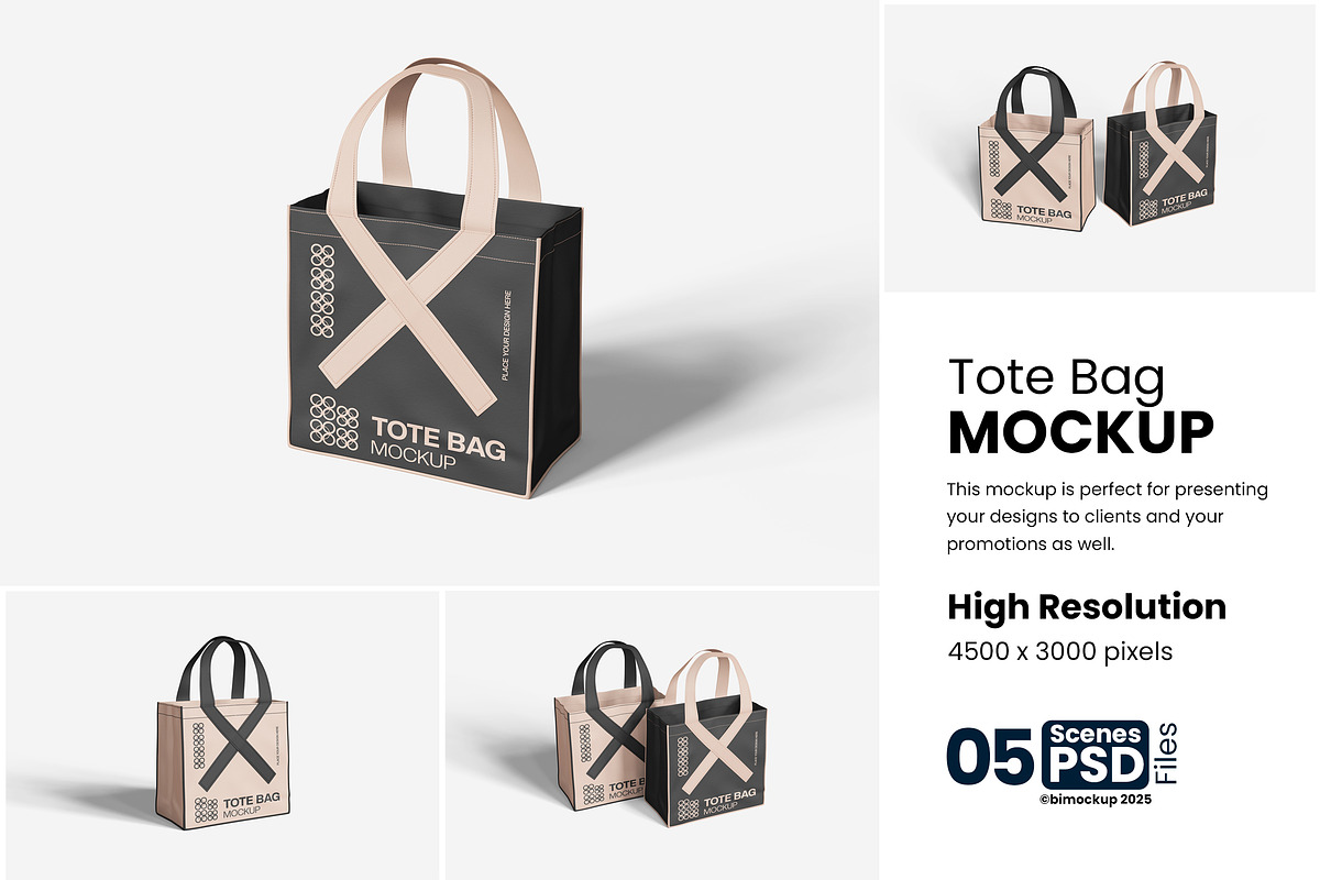 Tote Bag Mockup, a Product Mockup by bimockup (Photo 1 of 6)