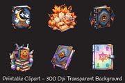 Halloween Books Sublimation, an Illustration by RobertsArt (Thumbnail 6 of 7)