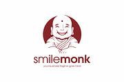 Happy Monk Logo Template, a Branding & Logo Template by vectorwithin (Thumbnail 1 of 3)