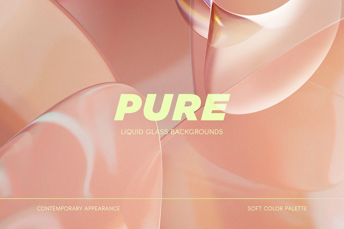 Pure Liquid Glass backgrounds, a Background Graphic by Volha Studio (Photo 1 of 7)