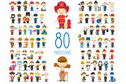 80 professions in cartoon style, a Person Illustration by asantosg (Thumbnail 1 of 5)