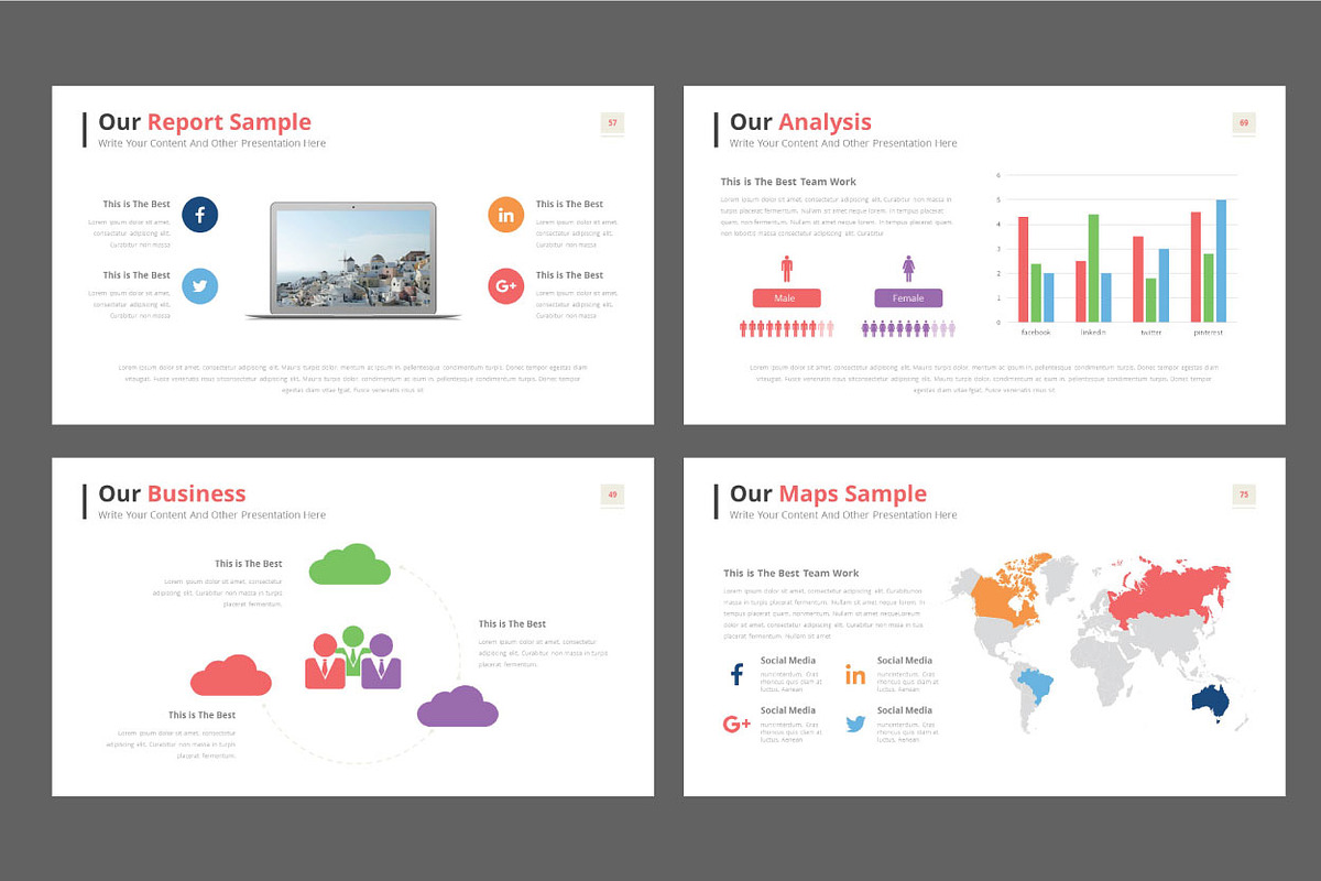 Michaela Powerpoint Presentation, a Presentation Template by Graphicslide (Photo 5 of 6)