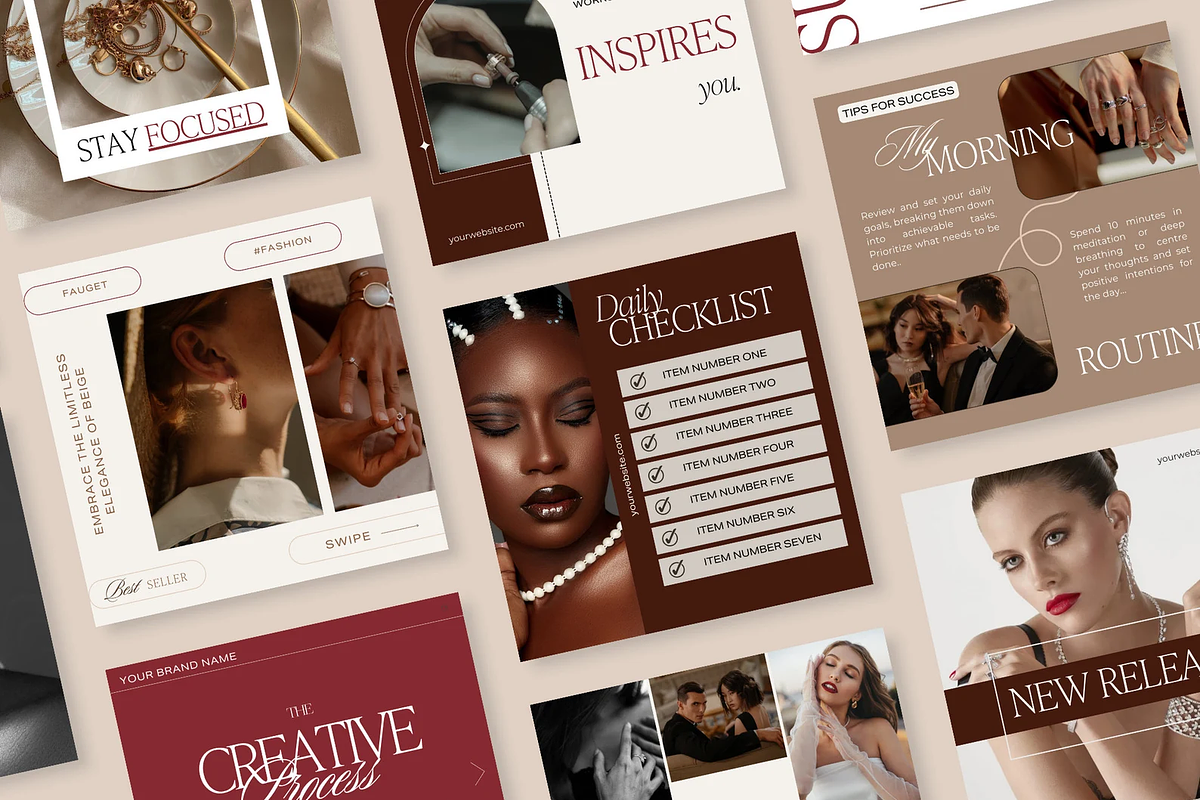 36 Luxury Instagram Templates, a Social Media Template by The Lone Crowd (Photo 4 of 9)