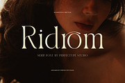 Ridrom Elegant Serif Font, a Serif Font by Graphicxell (Thumbnail 1 of 8)
