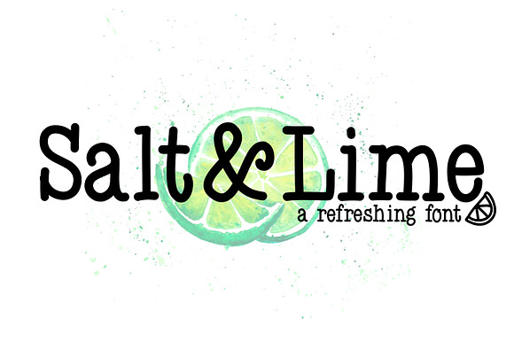 Salt Lime A Refreshing Font preview 2