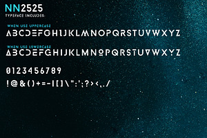 NN2525 - A Modern Space Font.