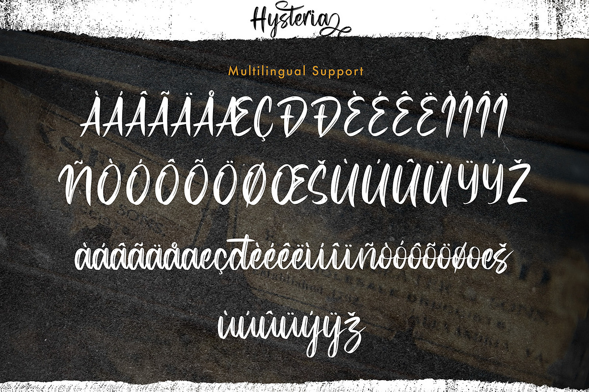 Hysteria - Stylish Script Font, a Script Font by StringLabs (Photo 8 of 8)