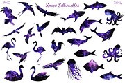 Space Silhouettes, an Animal Illustration by Salted Galaxy (Thumbnail 3 of 8)