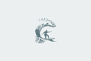 Set of sketches of surfers, a Person Illustration by TheMountBirdStudio (Thumbnail 5 of 7)