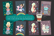 Donuts & Coffee. Graphic set, a Decorative Illustration by Good Genie (Thumbnail 2 of 8)